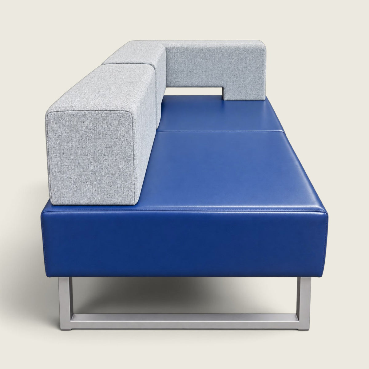 Orangebox: Grau und Blau, weg vom Schreibtisch (AFTD) Einzelsofa mit hoher Rückenlehne: - Renoviert
