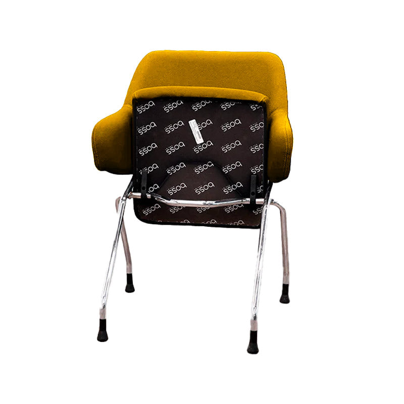 Boss Design: Skoot Meeting Chair in Yellow Fabric - Refurbished