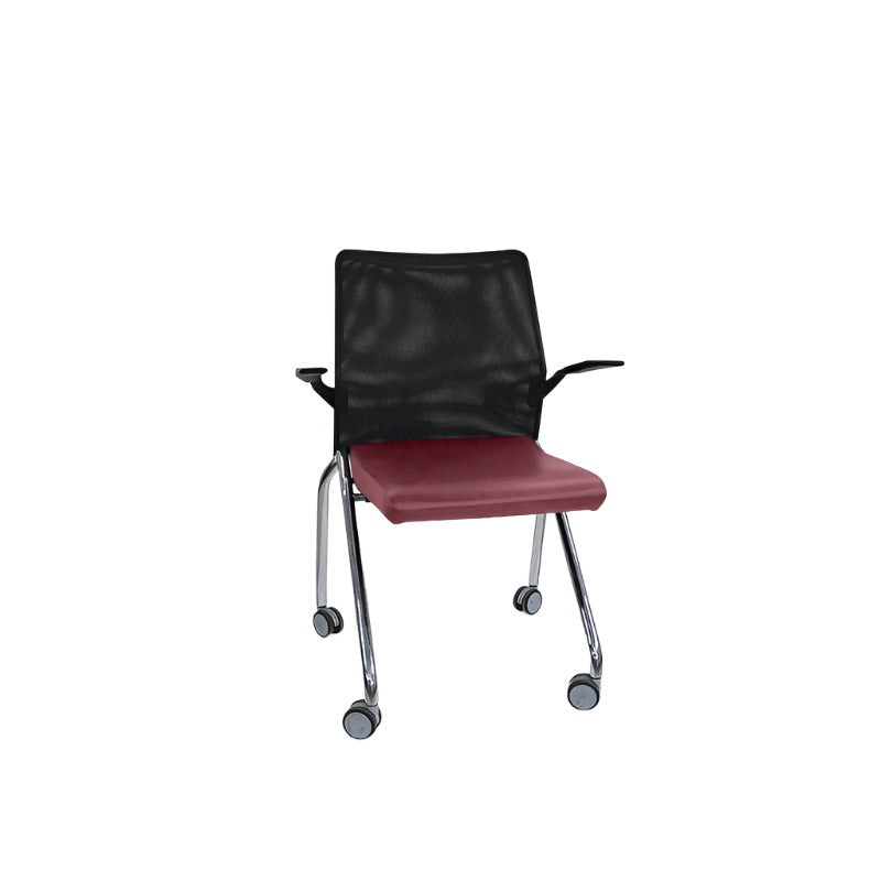 <tc>Boss Design</tc>: Schwarzer Klappstuhl mit Armlehnen - Generalüberholt