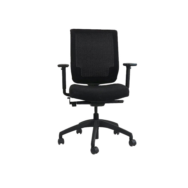 Connection: MY Task Chair in Black Fabric - Refurbished