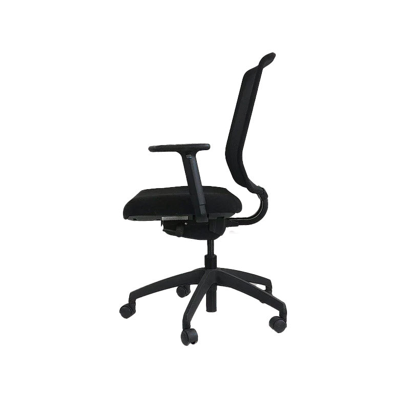 Connection: MY Task Chair in Black Fabric - Refurbished