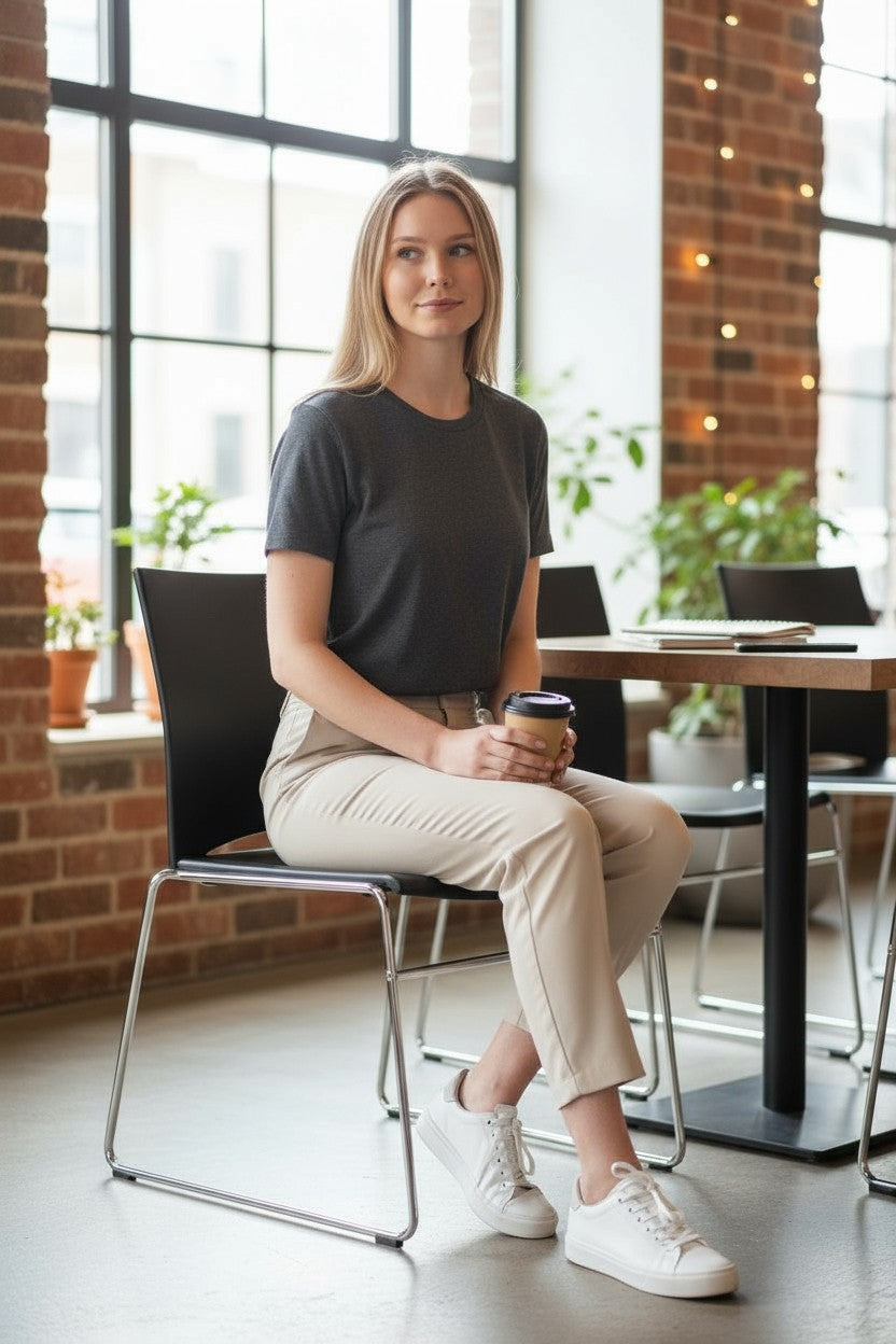 <tc>Connection</tc>: Schwarzer Besucher-Seitenstuhl - Generalüberholt