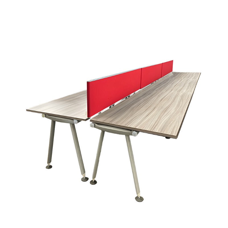 Herman Miller: Abak Oval Leg Bank of 6 Desks - Refurbished