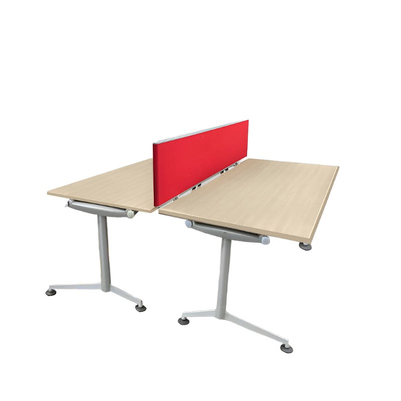 Herman Miller: Abak T Leg Bank of 2 Desks - Refurbished