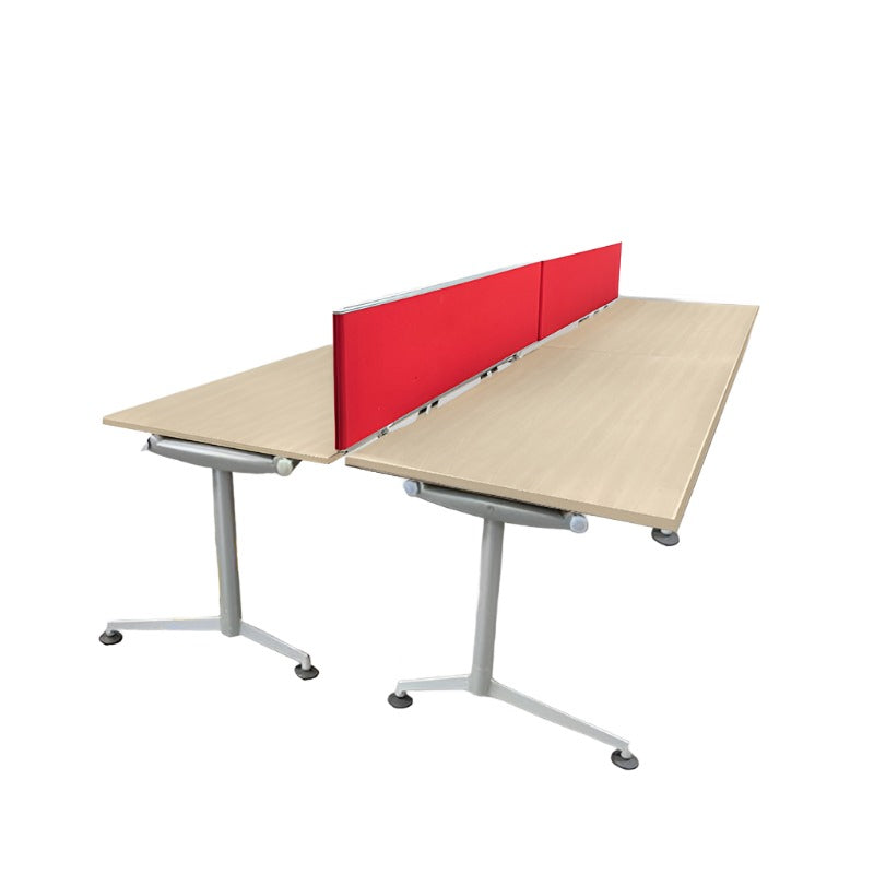 Herman Miller: Abak T Leg Bank of 4 Desks - Refurbished