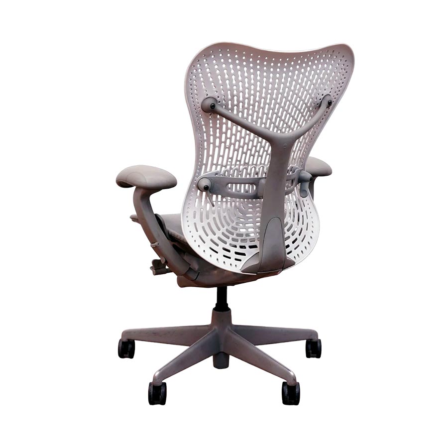 <tc>Herman Miller</tc>: <tc>Mirra</tc> - Grau/Weiß - Generalüberholt