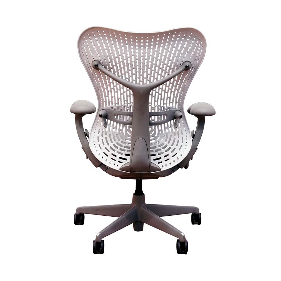 <tc>Herman Miller</tc>: <tc>Mirra</tc> - Grau/Weiß - Generalüberholt