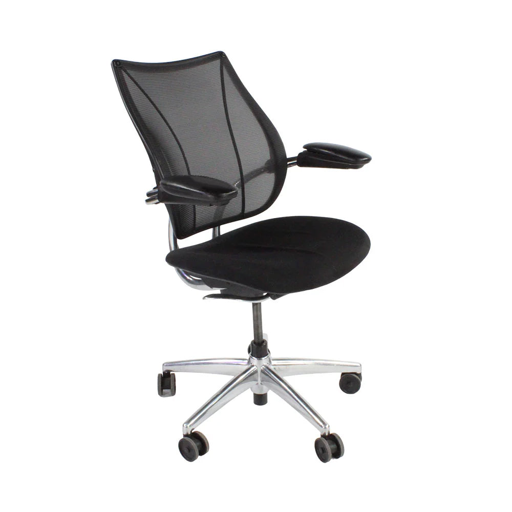 Humanscale: Liberty Task Chair in Black Fabric/Aluminium Frame - Refurbished