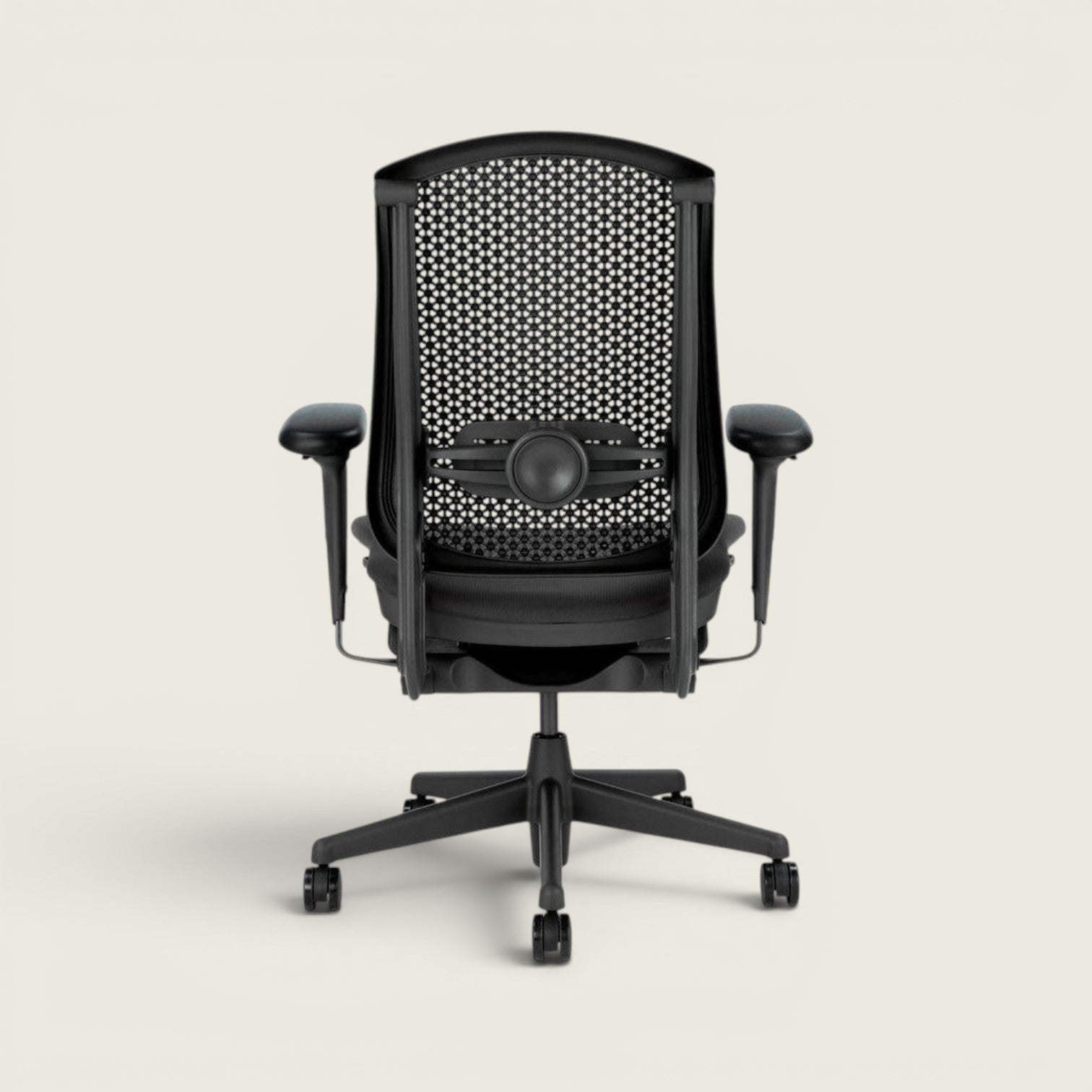 Herman Miller: Celle High-Back Mesh Chair in Black Fabric - Refurbished