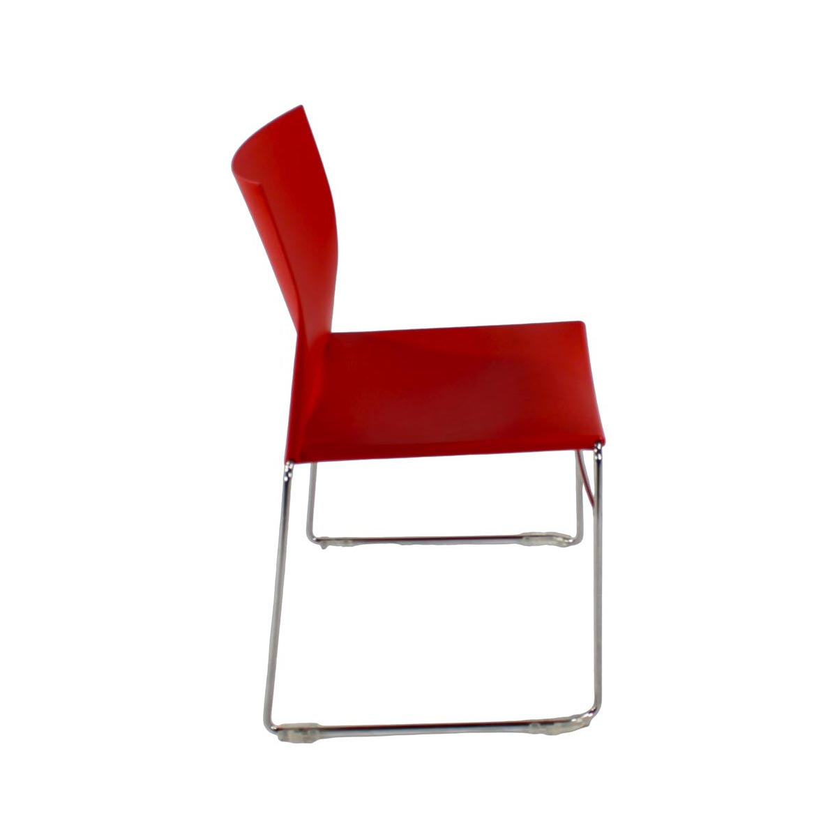 <tc>Herman Miller</tc>: Pronta Stapelstuhl in Rot - Generalüberholt