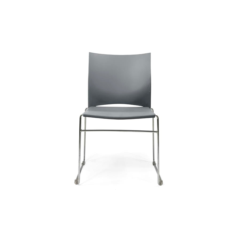 Herman Miller: Pronta Stacking Chair in Grey - Refurbished