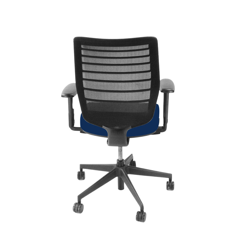 Senator: Fuse Operator Chair in Blue Fabric - Refurbished