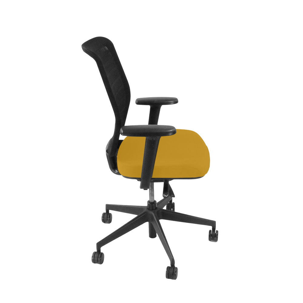 <tc>Senator</tc>: Fuse Operator Chair in gelbem Stoff - Generalüberholt