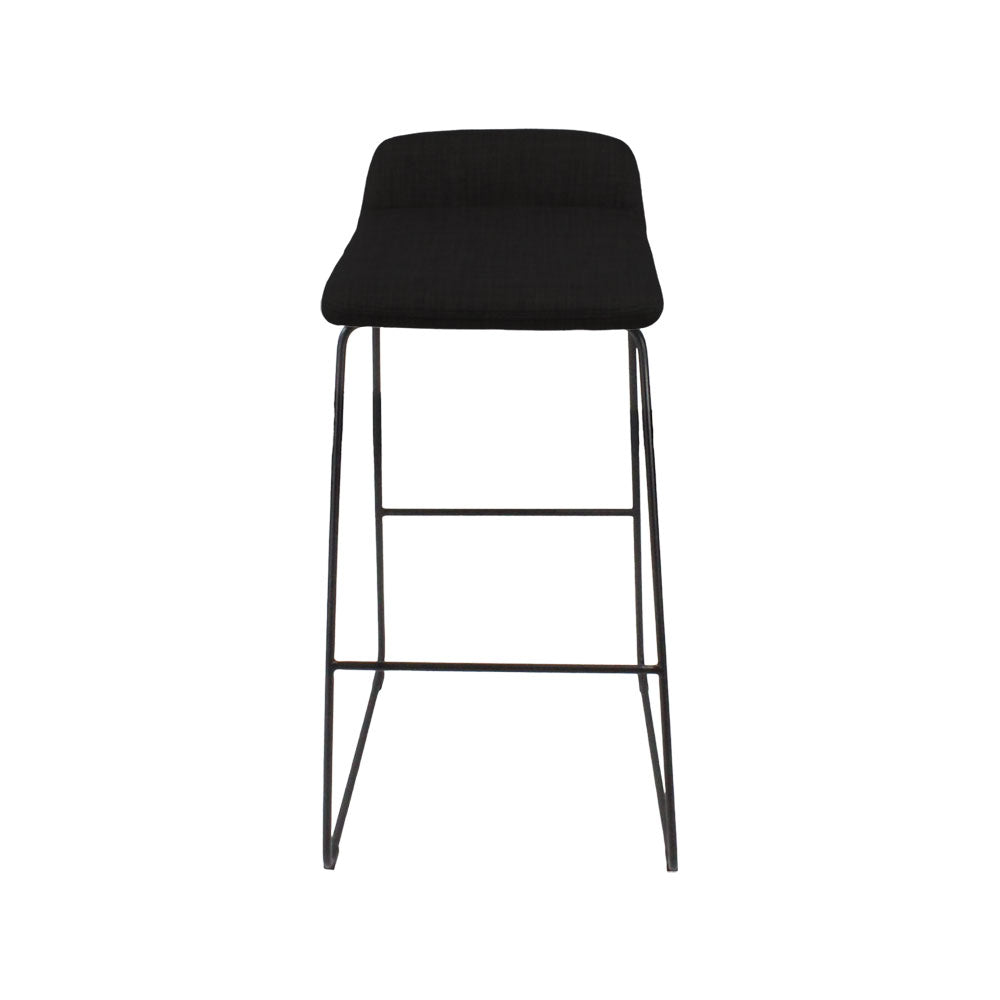 M.A.D: Lolli Bar Stool in Black Fabric - Refurbished