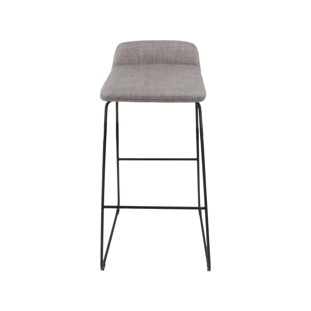 M.A.D: Lolli Bar Stool in Grey Fabric - Refurbished