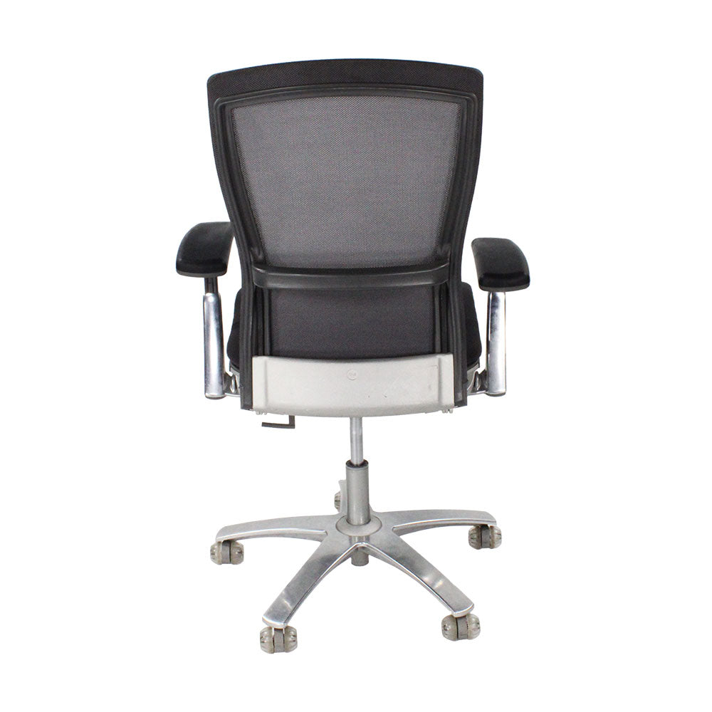 <tc>Knoll</tc>: Life Task Chair in schwarzem Stoff - Generalüberholt
