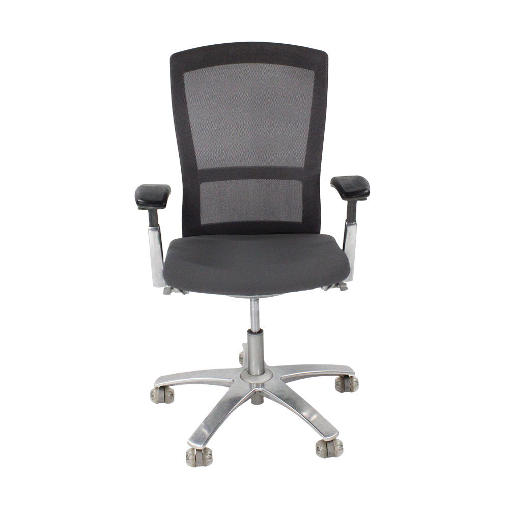 <tc>Knoll</tc>: Life Task Chair in grauem Stoff - Generalüberholt