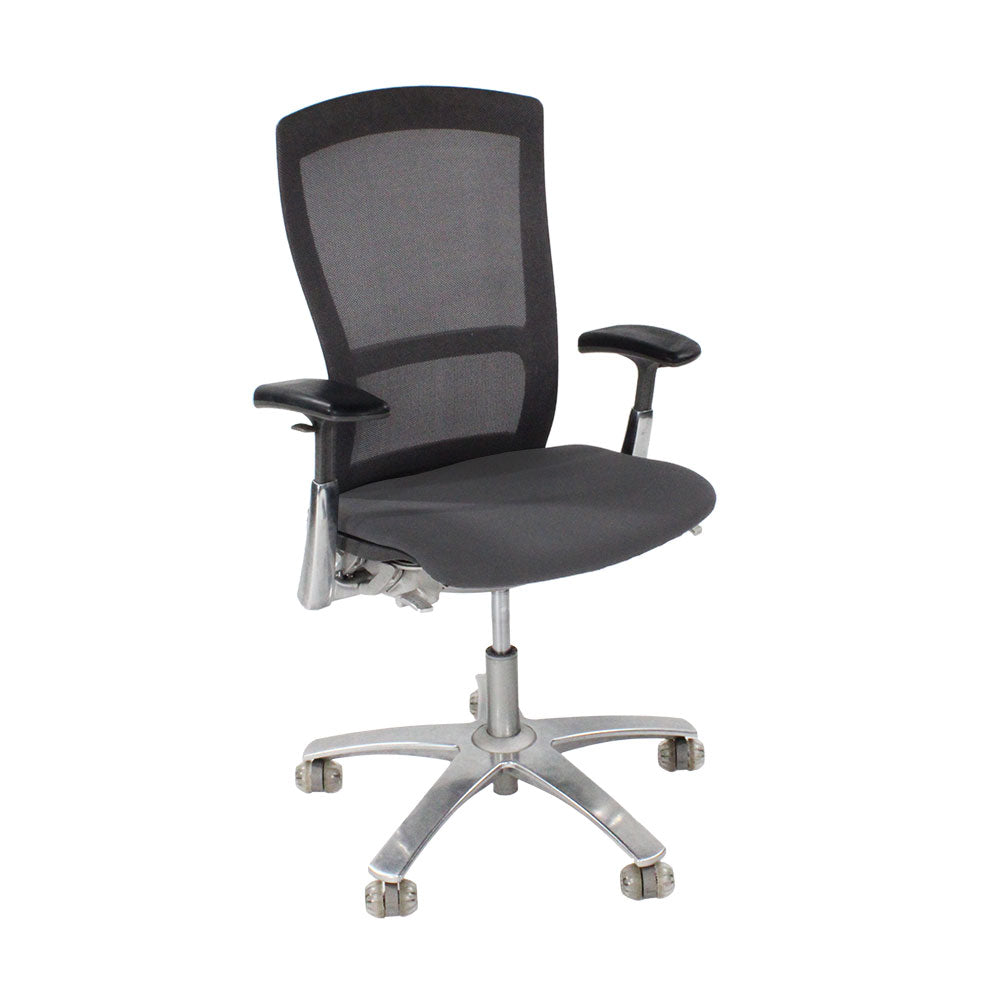 <tc>Knoll</tc>: Life Task Chair in grauem Stoff - Generalüberholt