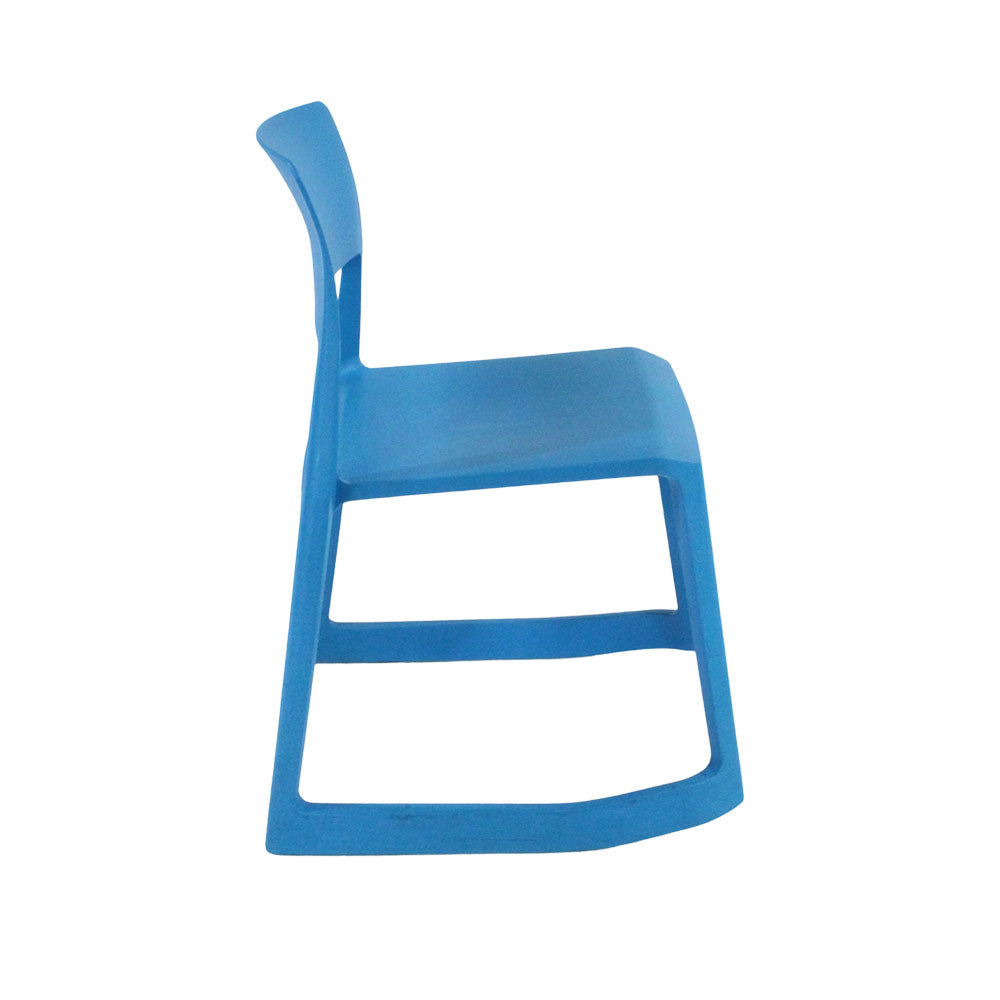<tc>Vitra</tc>: Tip Ton Kantinenstuhl - Blau - Generalüberholt