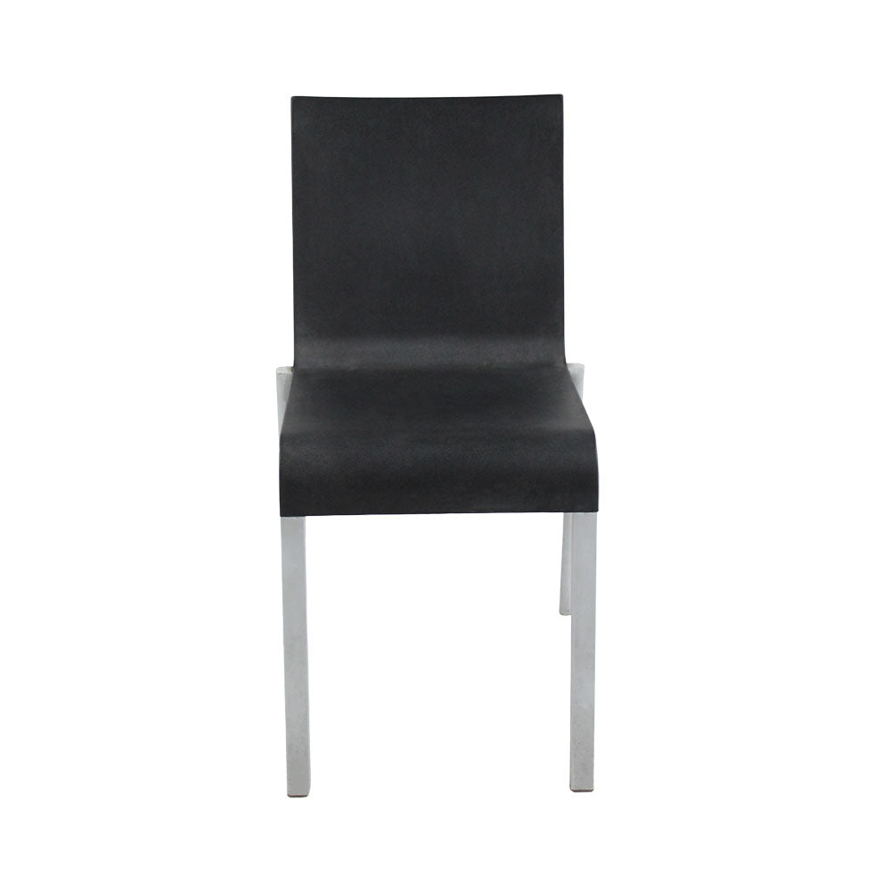 <tc>Vitra</tc>: .03 Stapelstuhl in Schwarz - Generalüberholt