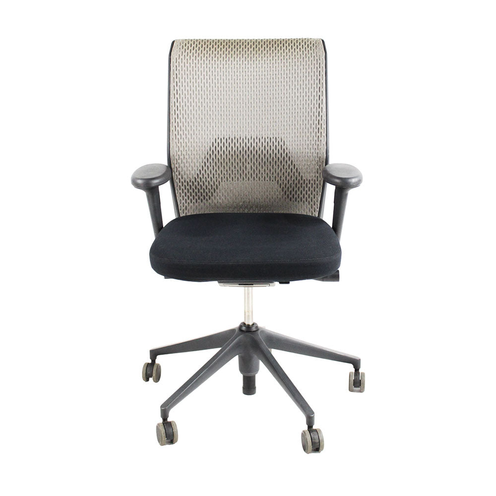 <tc>Vitra</tc>: ID Mesh Bürostuhl in Creme - Generalüberholt