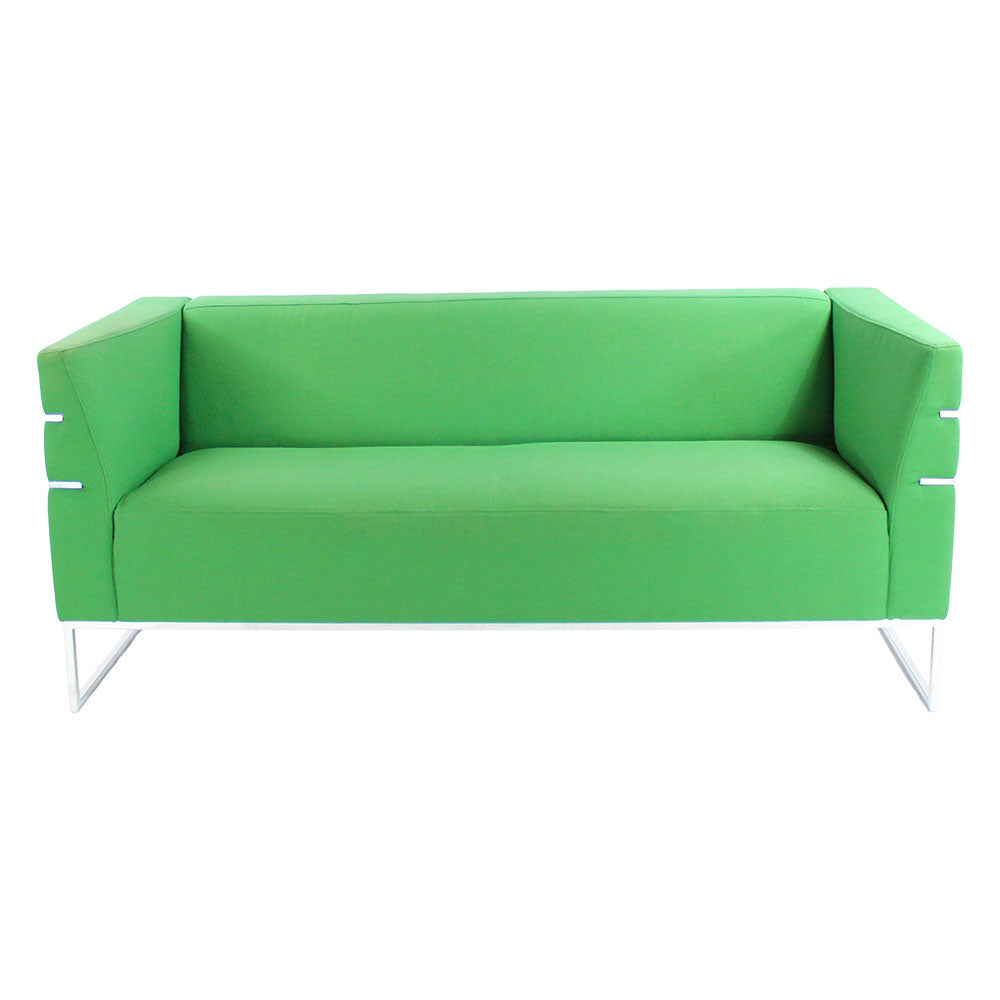 Giulio Marelli: Thumb Sofa in Green Fabric - Refurbished