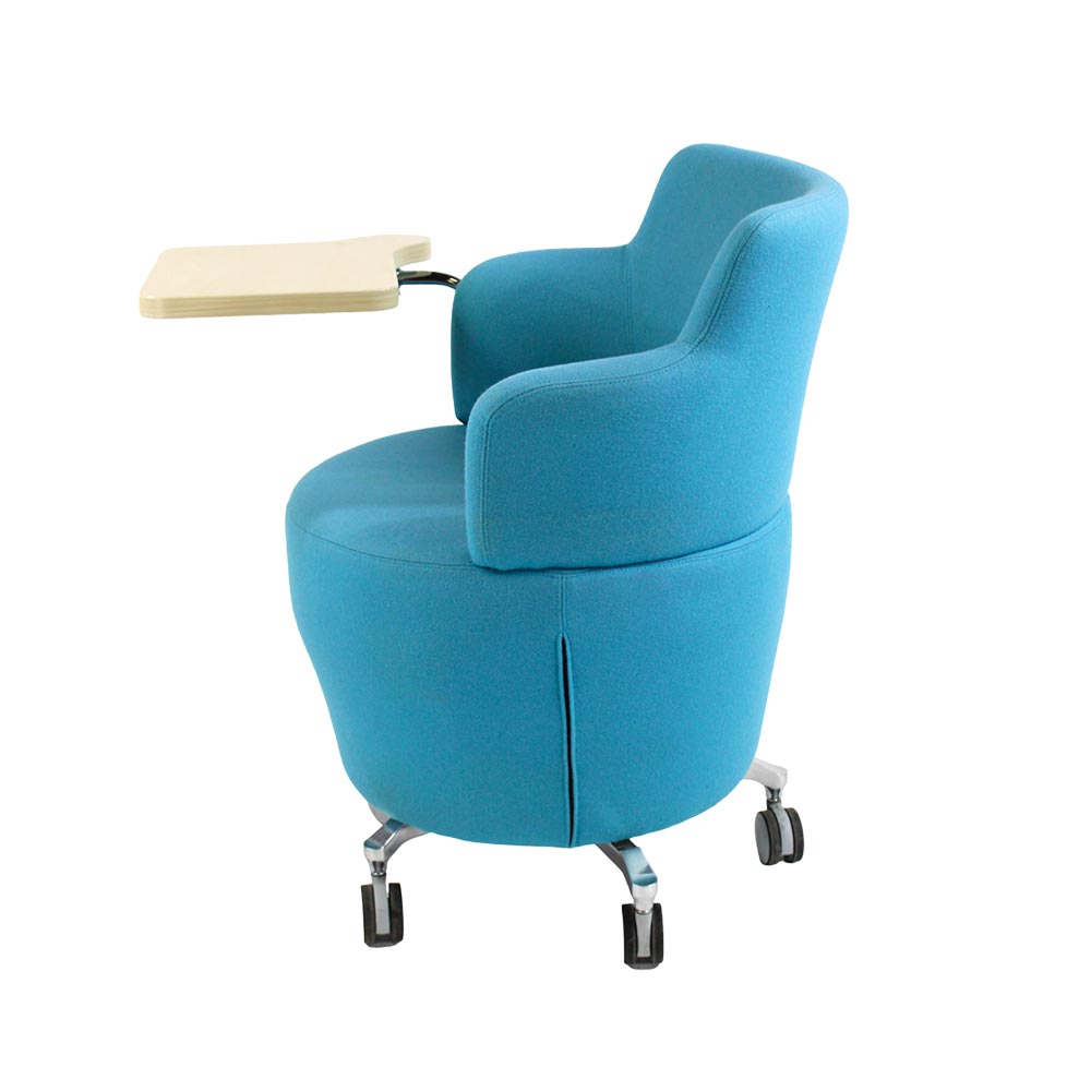 Orangebox: Tarn Chair in Blue Fabric with Tablet - Refurbished