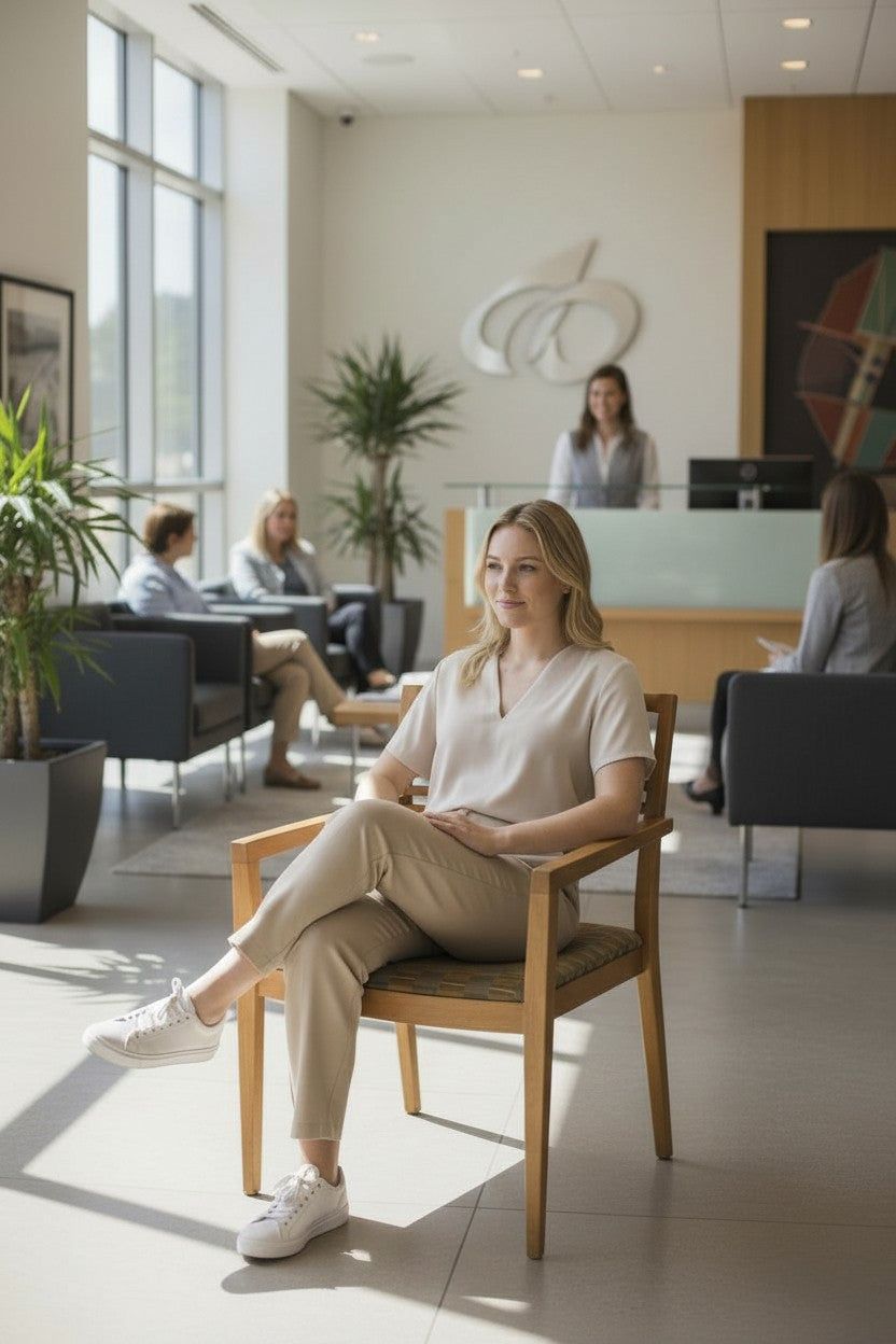 <tc>Knoll</tc> Studio: Aperture Besucherstuhl mit Holzlatten (aufgearbeitet)