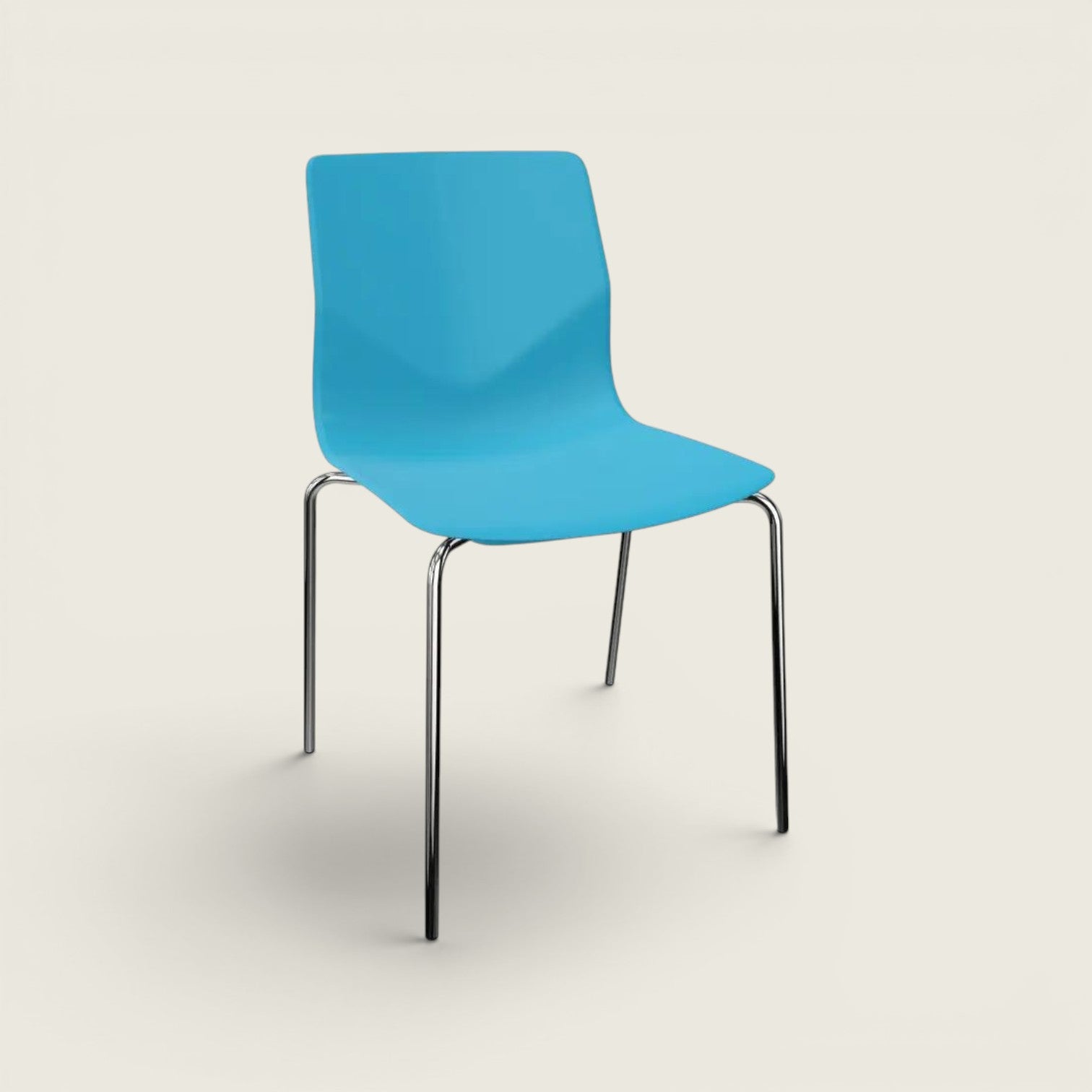 Ocee: FourSure 44 Stackable Chair in Light Blue- Refurbished