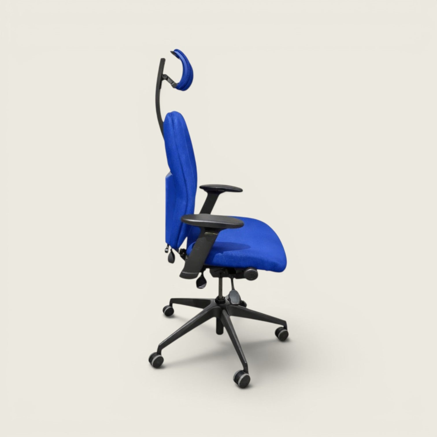 Posturite: Positiv Plus High Back mit Kopfstütze in Blau – generalüberholt