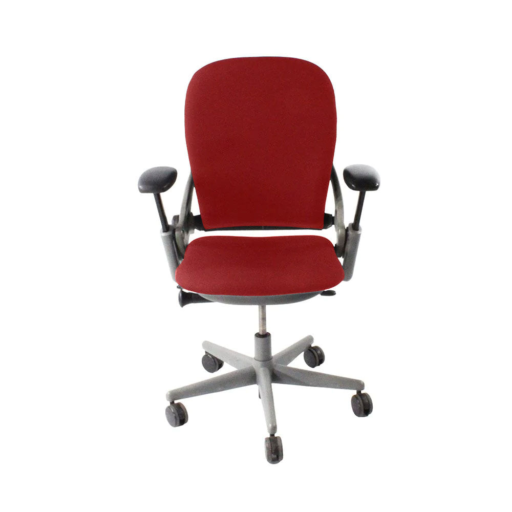 Steelcase: Leap V1 Office Chair - Grey Frame/Red Fabric - Refurbished