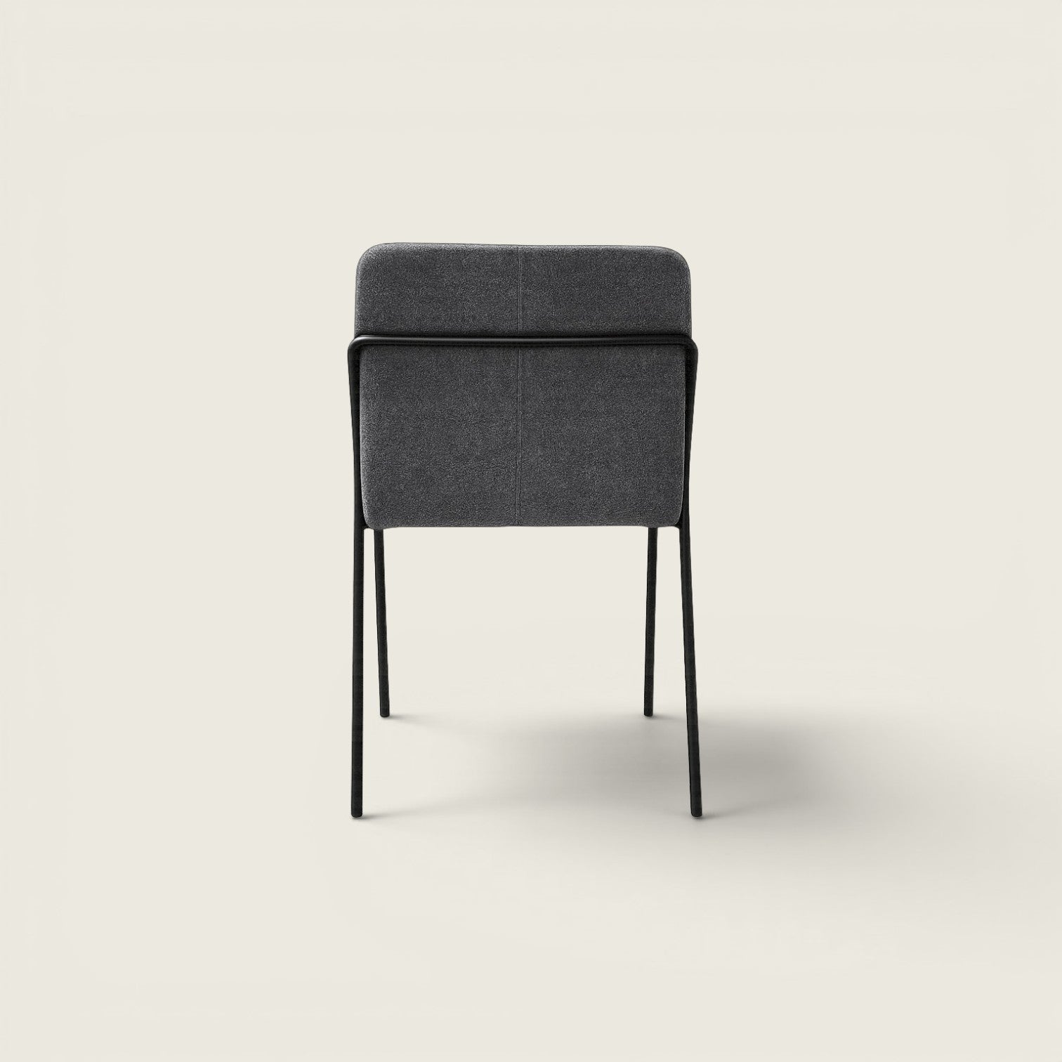 Saxen: Soft Visitors/Side Chair in Grey Fabric - Refurbished