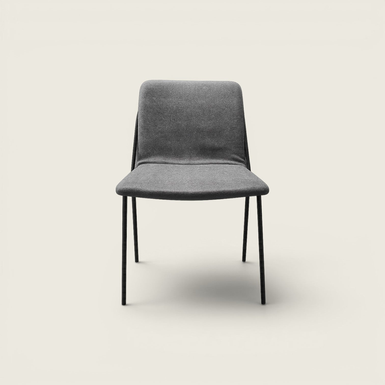 Saxen: Soft Visitors/Side Chair in Grey Fabric - Refurbished