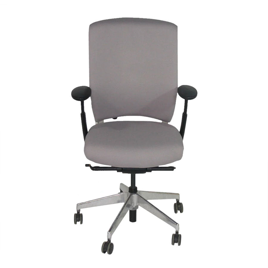 Senator: Enigma S21 Office Chair with Aluminium Frame in Grey Fabric - Refurbished