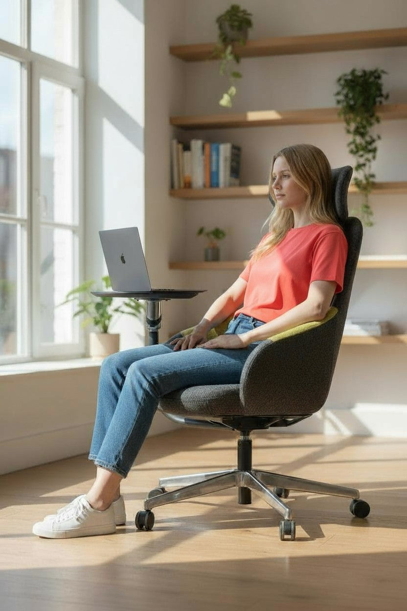 <tc>Senator</tc>: Arbeitsstuhl mit Schreibplatte - Generalüberholt