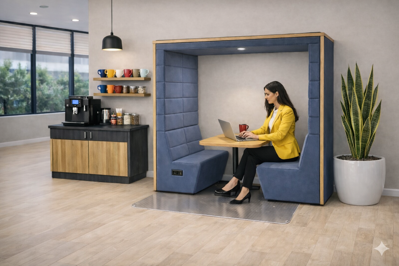 Spacestor: Booth in Blue- Refurbished