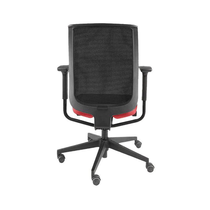 Steelcase: Reply Office Chair with Mesh Back in Red Fabric - Refurbished