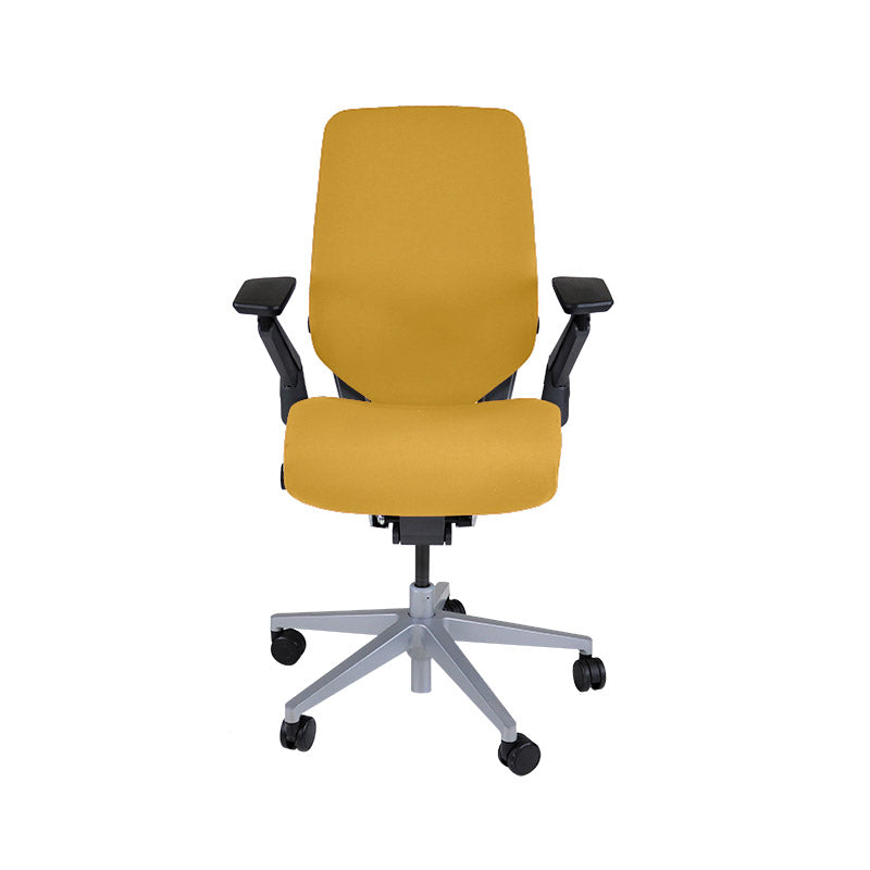 <tc>Steelcase</tc>: Gesture Ergonomischer Bürostuhl - Gelber Stoff - Generalüberholt