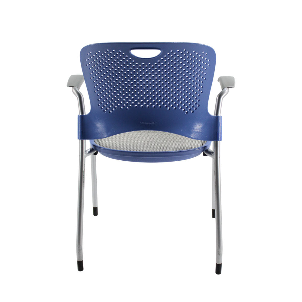 <tc>Herman Miller</tc>: Caper Stuhl in Blau/Grau Mesh - Generalüberholt