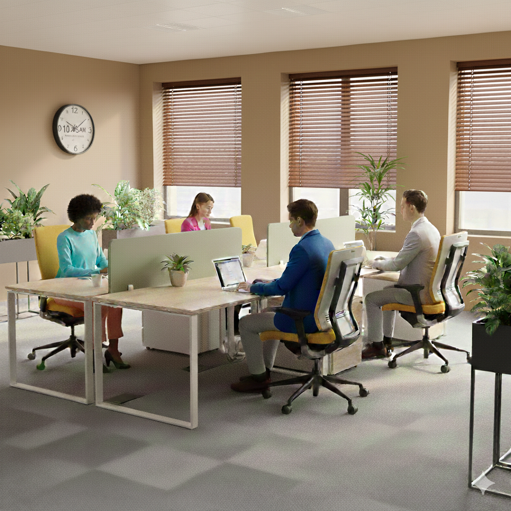 Technik: Sidiz T550 Gelber Bürostuhl – generalüberholt