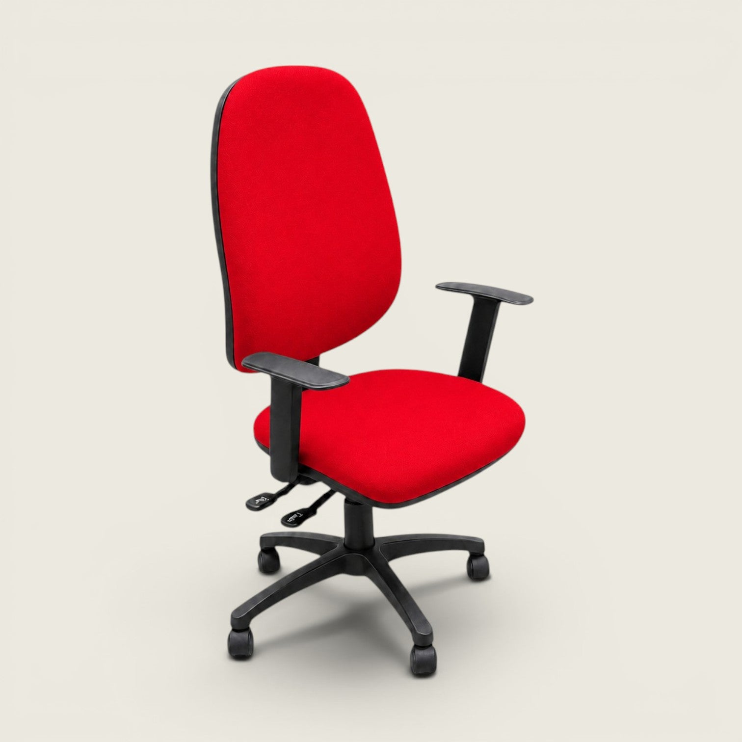 Urban: Operators High-Back Chair in Red Fabric - Refurbished