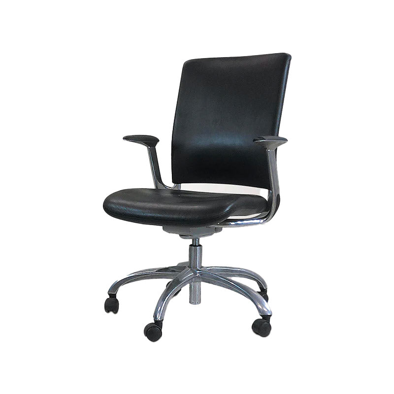 Verco: V -Smart High Back Leder Task Stuhl - renoviert