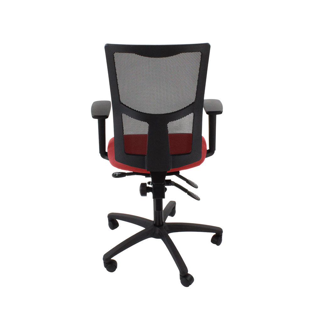 Saxen: Ergo 2 Task Chair in Red Fabric - Refurbished