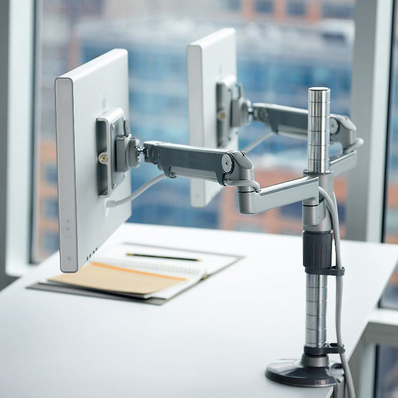 <tc>Humanscale</tc>: M/Flex Dual Screen Monitorarm - Generalüberholt