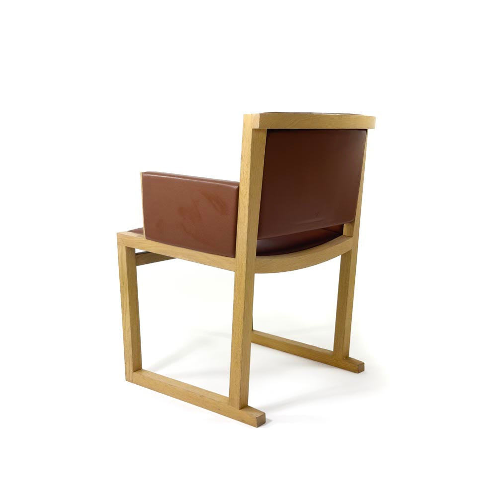 <tc>B&B Italia</tc>: Musa Stuhl in braunem Leder - Generalüberholt