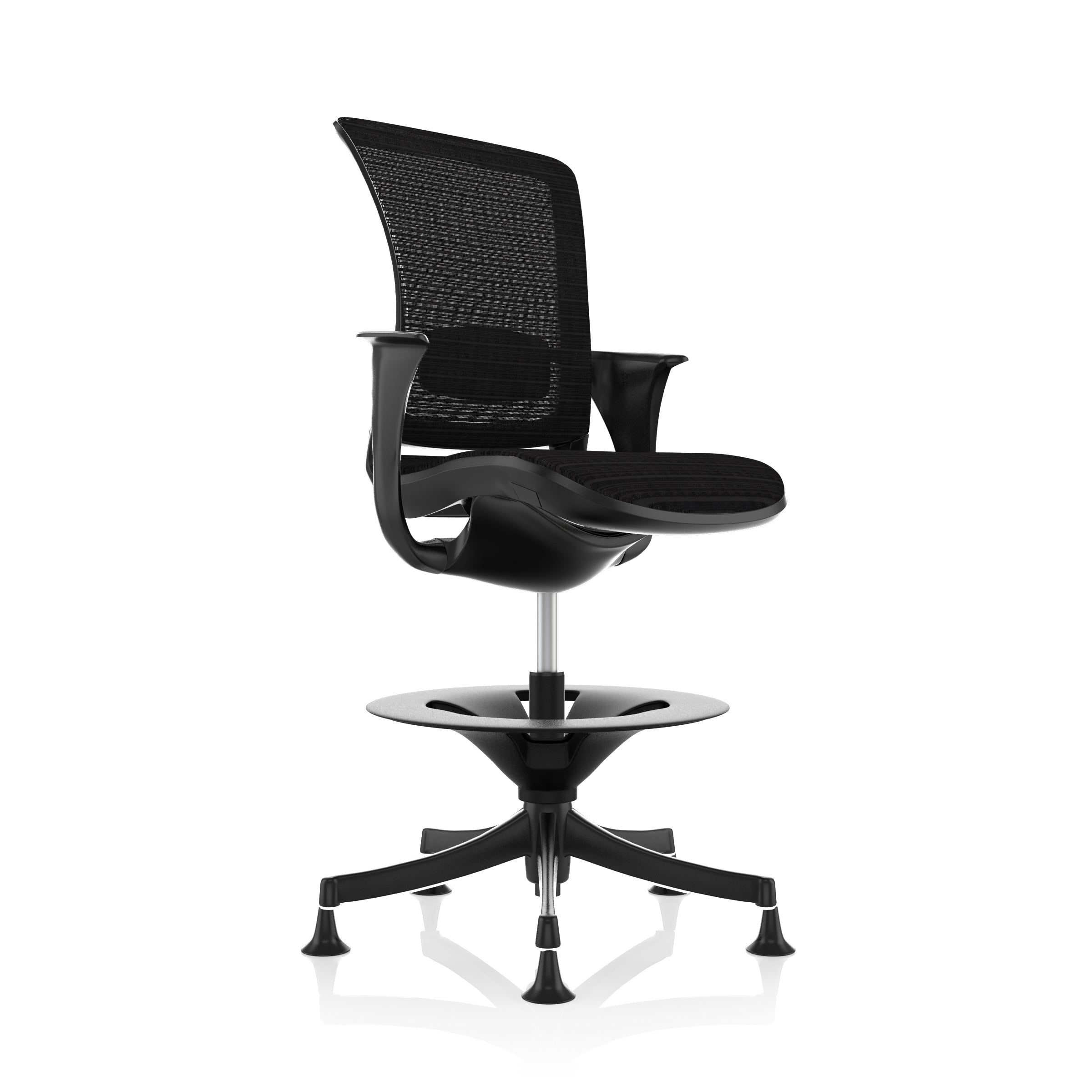 Comfort -Sitzgelegenheiten: Skate -Zeichnerstuhl in Schwarz - renoviert