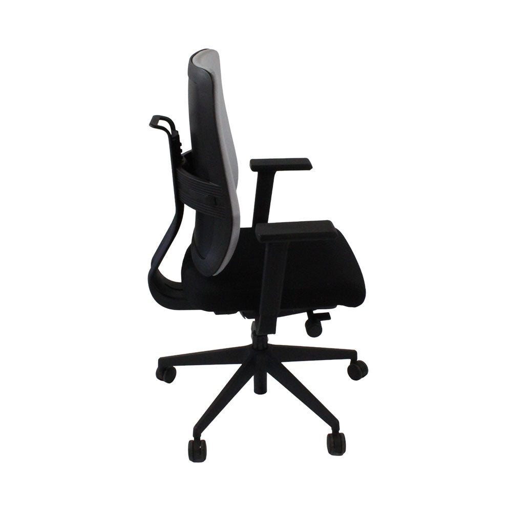 Viasit: Toleo Move Upholstered Back Task Chair In Black Fabric - Refurbished
