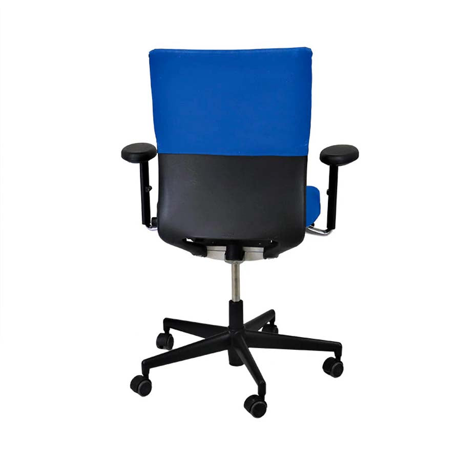 <tc>Vitra</tc>: <tc>Axess</tc> Bürostuhl aus blauem Stoff - Generalüberholt
