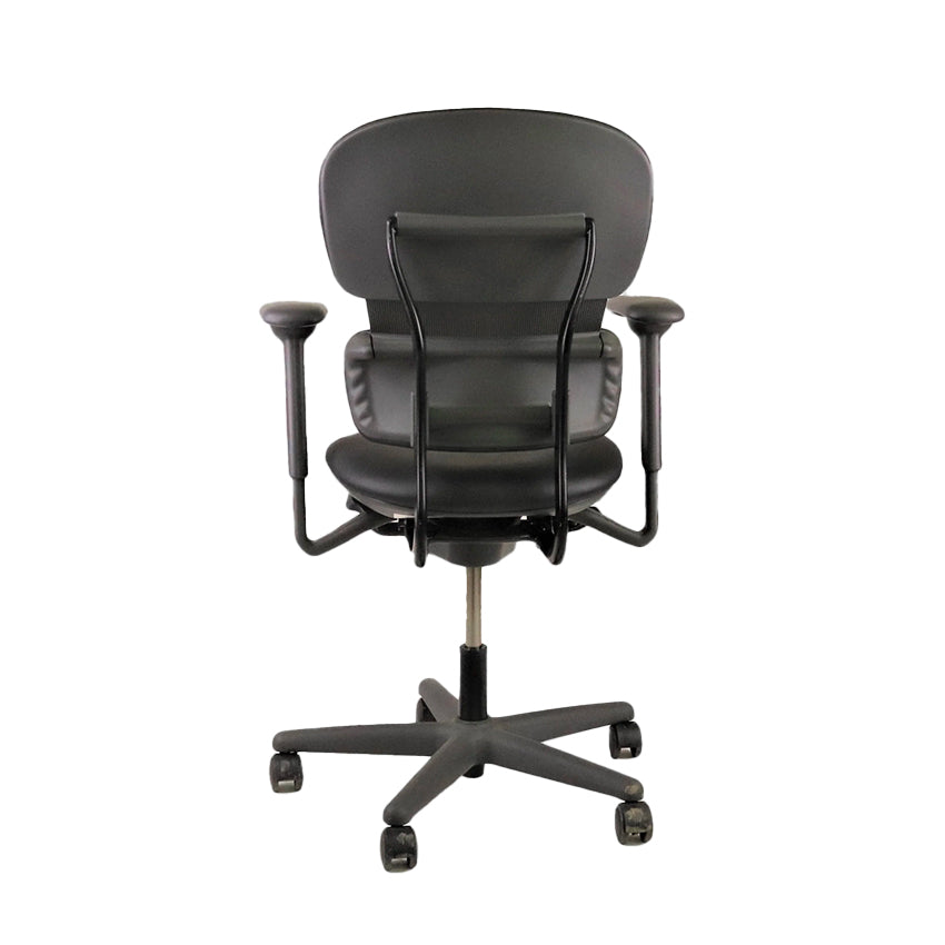 KI: Impulse Office Task Chair in Black Leather - Refurbished