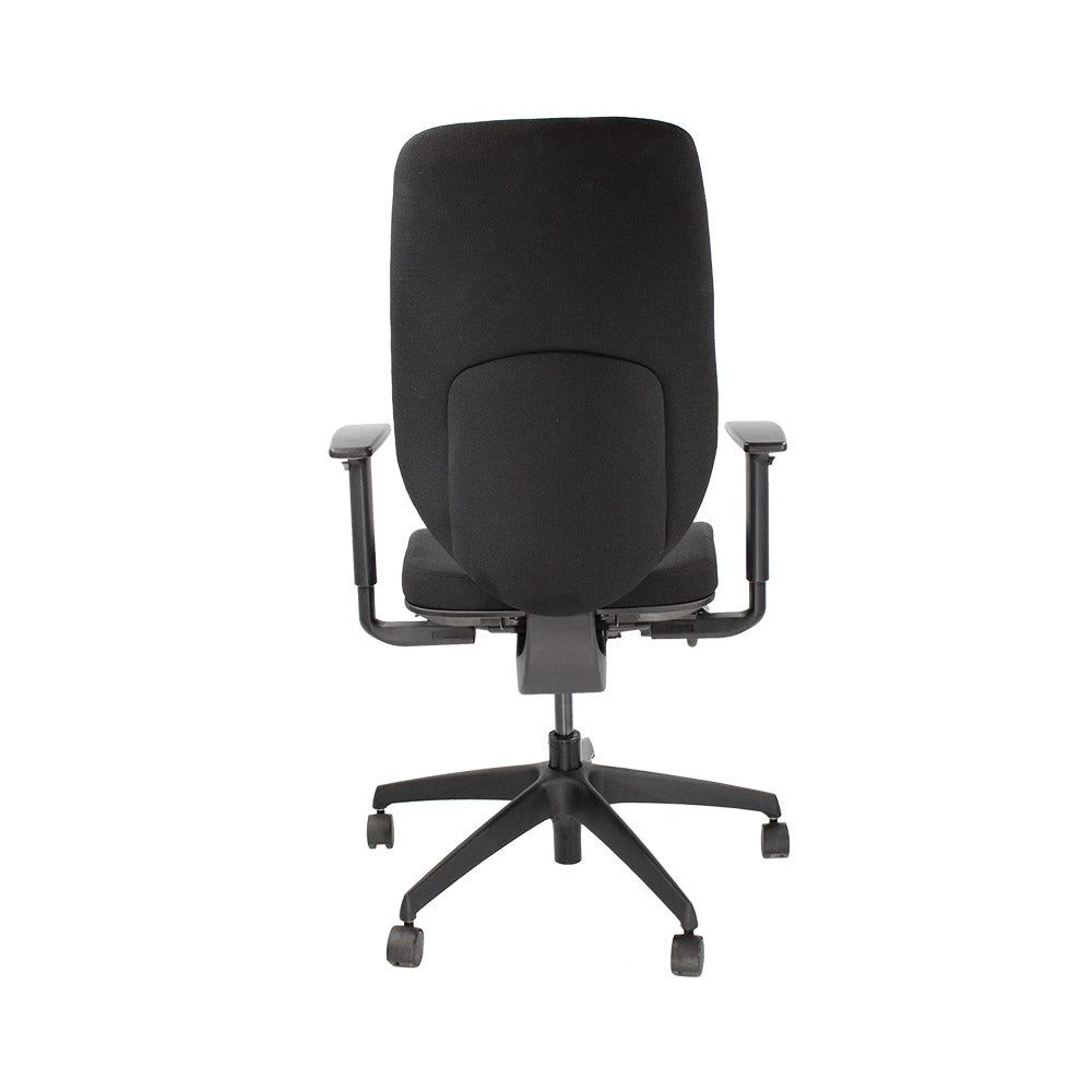 Boss Design: Key Task Chair – neues schwarzes Leder – generalüberholt